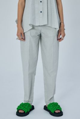 ＜ENFOLD (Women)＞ＷＡＳＨＡＢＬＥ　ＣＨＥＣＫ　ＥＧＧ－ＰＡＮＴＳ（３００ＨＳ２３１－１８５０）