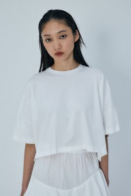＜ENFOLD (Women)＞ＷＩＤＥ　ＣＲＯＰＰＥＤ　Ｔ－ＳＨＩＲＴ（３００ＨＳ２８０－２２６０）