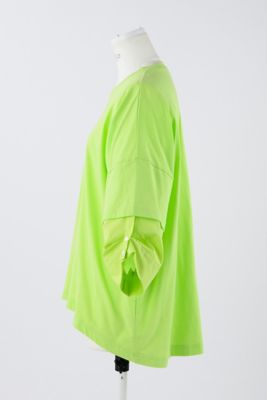 ENFOLDエンフォルドCURVE LAYERED-HEM T-SHIRT 青 CURVE LAYERED－HEM T－SHIRT