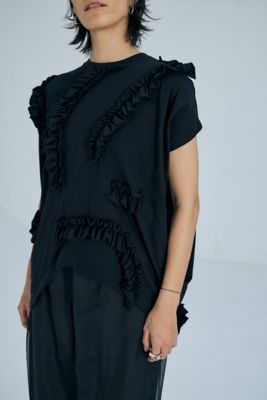 RUFFLE HEXAGON-T-SHIRT エンフォルド RUFFLE HEXAGON-T-SHIRT エンフォルド 24年モデル☆エンフォルド