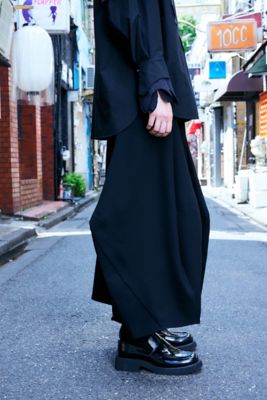 【美品】ENFOLD 24年製 LAMPSHADE SKIRT ライトブルー Cobalt & Red Lotus Lampshade (18cm)