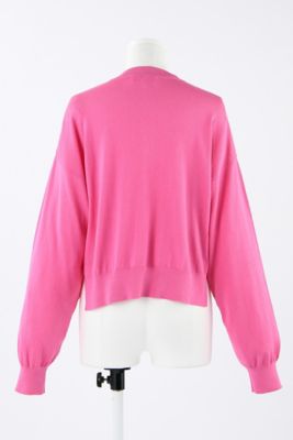 ENFOLD WIDE ARM CARDIGAN ワイドアーム カーディガン ニット セーター シルク 薄手 羽織り レディース サイズ38 ピンク エンフォルド トップス IL14384■ WIDE－ARM CARDIGAN（300HS470