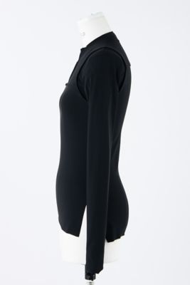 HALF－ZIP LONG－SLEEVE－T－SHIRT