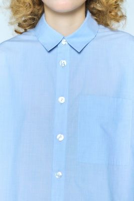 ENFOLD エンフォルド 25AW TUCK BIG SHIRT ストライプシャツ 300IA130-0341 グリーン 38 ENFOLD(エンフォルド)｜TUCK BIG SHIRT/シャツ/グリーン の通販