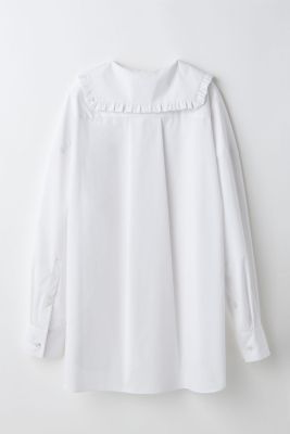 enfold ENFOLD FRILL-COLLAR SHIRT ブラウス ENFOLD(エンフォルド)｜FRILL-COLLAR SHIRT/シャツ/ホワイト の