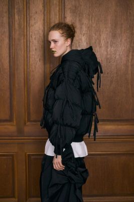 極美品✨2023 ENFOLD エンフォルド LOOSE JACKET 38 黒 ENFOLD 美品 エンフォルド LOOSE JACKET/ノーカラールーズジャケット