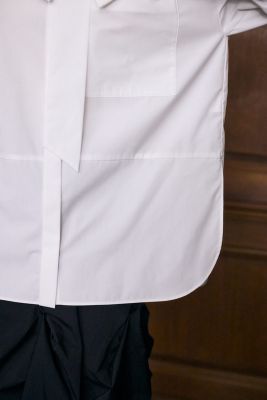 ASYMMETRY BOW－TIE SHIRT（300IA130