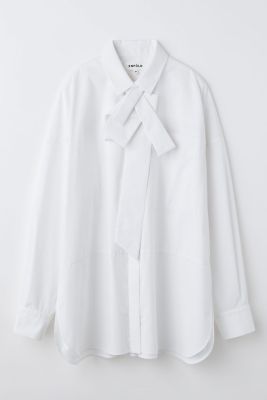 ASYMMETRY BOW－TIE SHIRT（300IA130