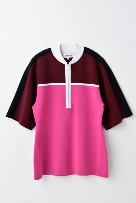 ENFOLD (Women)/エンフォルド ＺＩＰ　ＢＩＣＯＬＯＲ　ＰＵＬＬＯＶＥＲ（３００ＩＡ１７０－０４６１）