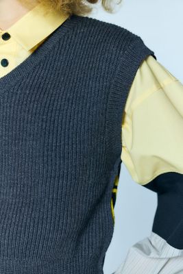 KNIT VEST（300IA170－0501） | ENFOLD