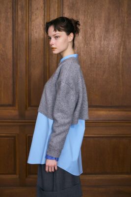 美品✨エンフォルド　23AW　CROPPED WIDE ARM PULLOVER 美品✨エンフォルド 23AW CROPPED WIDE ARM PULLOVER