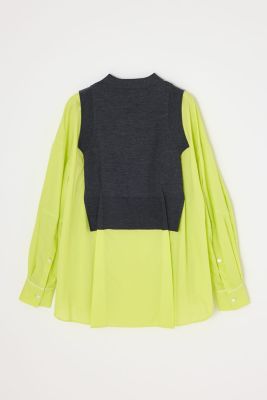 ENFOLD エンフォルド LAYERED PULLOVER FAKE－LAYERED PULLOVER（300IA230