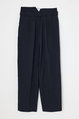 BELT WIDE－STRAIGHT TROUSERS