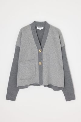 ＜ENFOLD (Women)＞ＫＮＩＴ×ＲＩＶＥＲ　ＪＡＣＫＥＴ（３００ＩＡ２７０－１３９１）