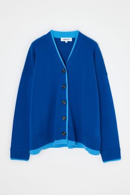 2023SS エンフォルド DOUBLE FACE CARDIGAN 青 2023SS エンフォルド DOUBLE FACE CARDIGAN 青 - メルカリ
