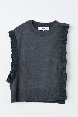 ENFOLD エンフォルド ASYMMETRY VEST ENFOLD エンフォルド ASYMMETRY VEST