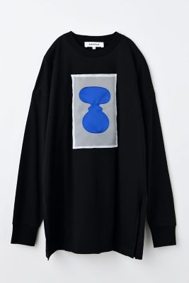 美品✨ENFOLD ＤＥＦＯＲＭ－ＭＯＴＩＦ ＬＯＮＧ－ＳＬＥＥＶＥＳ Ｔ 白 APPLIQUE LONG－SLEEVES T－SHIRT