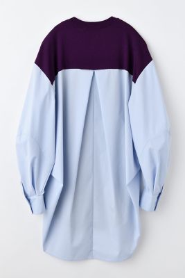 ENFOLD SHIRT COMBI PULLOVER ネイビー38　エブール ENFOLD SHIRT COMBI PULLOVER ネイビー38 エブール - メルカリ