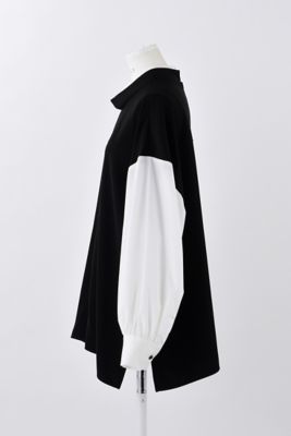 OFF‐NECK LAYERED PULLOVER