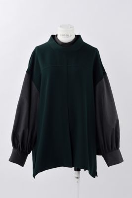 ENFOLD OFF‐NECK LAYERED PULLOVER ブラウス OFF‐NECK LAYERED PULLOVER