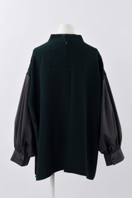 ENFOLD OFF‐NECK LAYERED PULLOVER ブラウス OFF‐NECK LAYERED PULLOVER