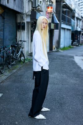 美品✨ENFOLD ＤＥＦＯＲＭ－ＭＯＴＩＦ ＬＯＮＧ－ＳＬＥＥＶＥＳ Ｔ 白 25AW】ENFOLD エンフォルド / PUFF-VOLUME LONG-SLEEVE-T-SHIRT