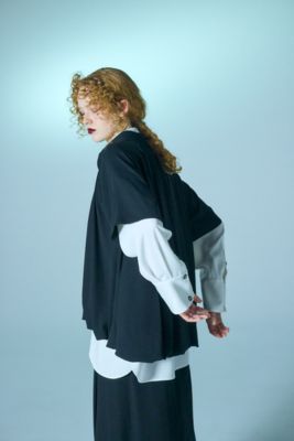 エンフォルド BALLOON HALF-SLEEVE BLOUSE ブラック Balloon half sleeve pullover (Black) | K