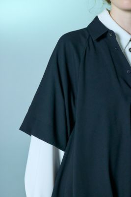 BALLOON HALF-SLEEVE ブラウス BALLOON HALF-SLEEVE BLOUSE｜38｜O/WHT｜SHIRTS AND BLOUSES