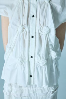 CIRCLE SHIRRING SHIRT（300IS230