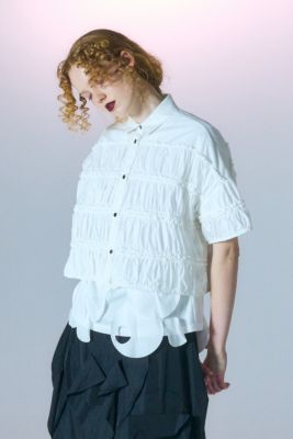 ＜ENFOLD (Women)＞ＴＩＥＲＥＤ　ＧＡＴＨＥＲ　ＳＨＩＲＴ（３００ＩＳ２３０－２３８１）