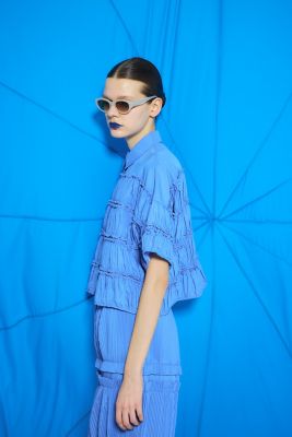 TIERED GATHER SHIRT（300IS230
