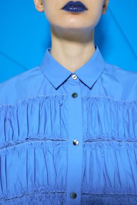 小麦‼︎ENFOLD☆新作完売TIERED GATHER SHIRT TIERED GATHER SHIRT｜38｜WHT｜SHIRTS AND BLOUSES｜|ENFÖLD