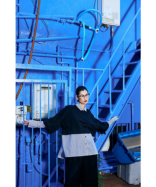 SHIRT-LAYERED PULLOVER SHIRT-LAYERED PULLOVER