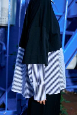 SHIRT－LAYERED PULLOVER