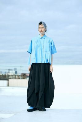 PLEATS WIDE BOX SHIRT（300JA230