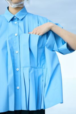 PLEATS WIDE BOX SHIRT（300JA230