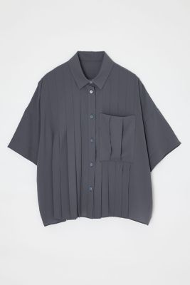 PLEATS WIDE BOX SHIRT（300JA230