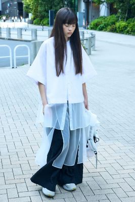 SHEER BOTTOM SHIRT（300JA230－0791 