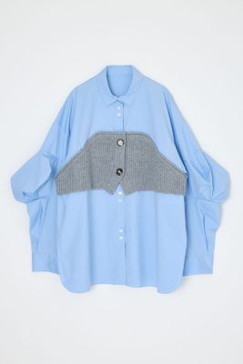 カ*ミ様 ENFOLDシャツ KNIT－DOCKING SHIRT（300JA230－2291