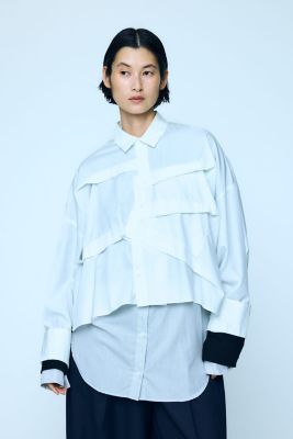 ENFOLD ビックカラー長袖シャツブラウス38サイズ ENFOLD (Women)のシャツ・ブラウス | レディース | 三越伊勢丹