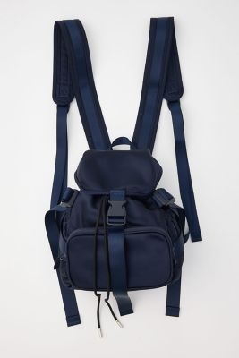 エンフォルド　ブラックフリルナイロンリュック BACK－PACK（300JA255－2791） | ENFOLD (Women