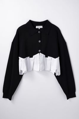 TACK DOCKING－HEM CARDIGAN（300JA570