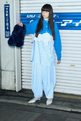 【2025年モデル×タグ付き極美品】エディフィス マルチジャガードジャケット 灰 TACK DOCKING－HEM CARDIGAN（300JA570