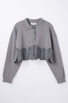 TACK DOCKING－HEM CARDIGAN（300JA570