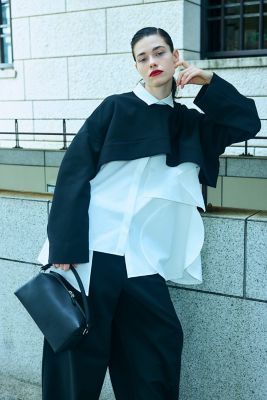 CROPPED PULLOVER（300JS130－0581