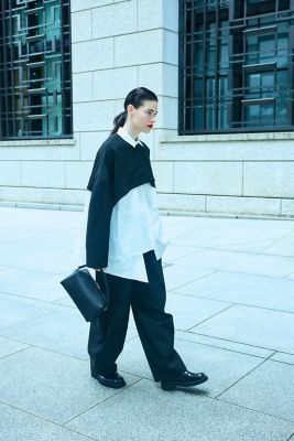 CROPPED PULLOVER（300JS130－0581