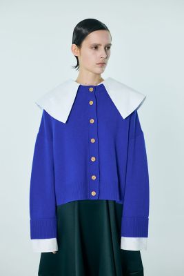 コムデギャルソン ガール　ライトブルーつけ袖 CLASSICAL COLLAR CARDIGAN（300JS170