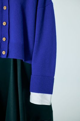 ★8/31限定お値下げ★ENFOLD オーバーサイズカーディガン BOX WIDE-CARDIGAN｜38｜BLK｜KNIT WEAR｜ENFÖLD OFFICIAL ONLINE