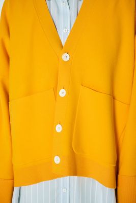 ENFOLD yellowカシミヤ100クルーネックカーディガン ENFOLDyellowカシミヤ100クルーネックカーディガン 新しい