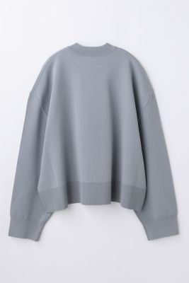 ENFOLD エンフォルド 23AW MELLOW RIB LONG-SLEEVES T-SHIRT メロウリブロングスリーブニット 300GA170-2490 グレー パープル 38 ENFOLD - ENFOLD(エンフォルド) 長袖Tシャツ サイズ38 M レディース美